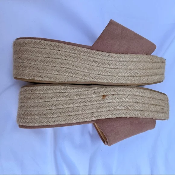 Lulu's Mauve Espadrille Slide Sandals - Picture 4 of 5